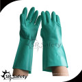 SRSAFETY long sleeve green nitrile gloves